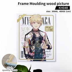 my hero academia anime Wooden frame painting 30*40cm