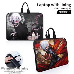 tokyo ghoul anime laptop with lining