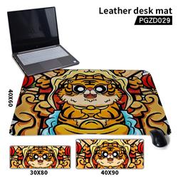 Tiger led light leather desk mat 40*60*0.2cm