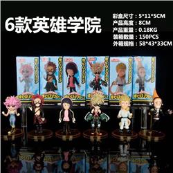 my hero academia anime figure for 6pcs/set 8cm