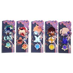 Genshin Impact Noelle anime pin set random selection