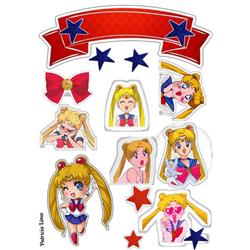 Sailor Moon anime car sticker 2 styles price for a set of 9 pcs