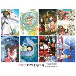 Spirited Away anime posters price for a set of 8 pcs