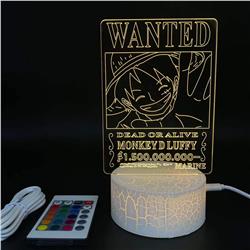 one piece anime 7 colours LED light