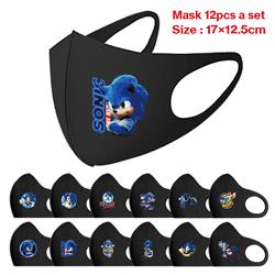 Sonic anime mask 12pcs a set