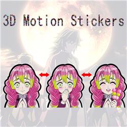 demon slayer kimets anime 3d sticker