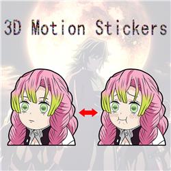 demon slayer kimets anime 3d sticker