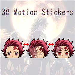 demon slayer kimets anime 3d sticker