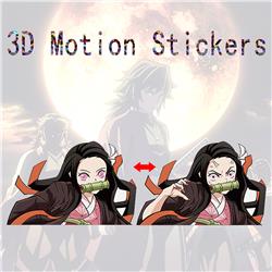 demon slayer kimets anime 3d sticker