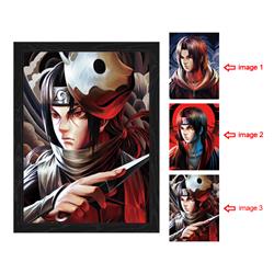 naruto anime 3d poster painting with frame 29.5*39.5cm