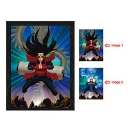 naruto anime 3d poster painting with frame 29.5*39.5cm