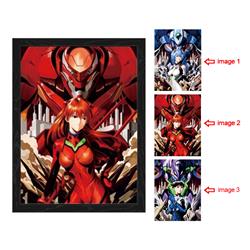 EVA amine 3d poster painting with frame 29.5*39.5cm