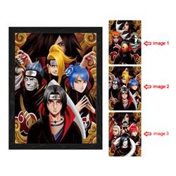 naruto anime 3d poster painting with frame 29.5*39.5cm