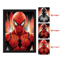 Spider man anime 3d poster painting with frame 29.5*39.5cm
