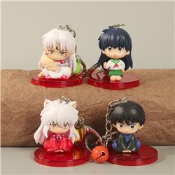 Inuyasha anime keychain price for a set of 4 pcs