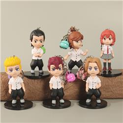 Tokyo Revengers anime keychain price for a set of 6 pcs