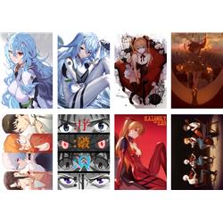 EVA amine anime posters price for a set of 8 pcs