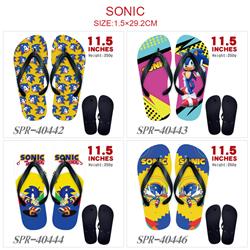 Sonic anime flip flops shoes slippers a pair