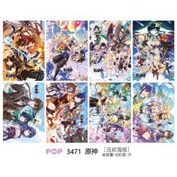 Genshin Impact Noelle anime poster price for a set of 8 pcs