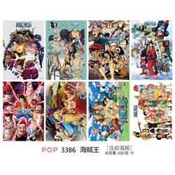 one piece anime poster price for a set of 8 pcs