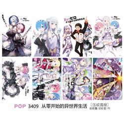 Re:Zero kara Hajimeru Isekatsu anime poster price for a set of 8 pcs