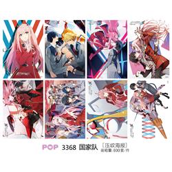 Darling in the franxx anime poster price for a set of 8 pcs