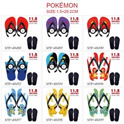 pokemon anime flip flops shoes slippers a pair