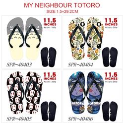 totoro anime flip flops shoes slippers a pair