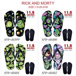 Rick and Morty anime flip flops shoes slippers a pair