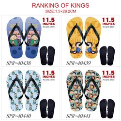 Ranking of kings anime flip flops shoes slippers a pair