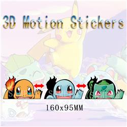 pokemon anime 3d sticker