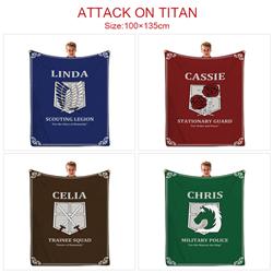 attack on titan anime blanket 100*135cm