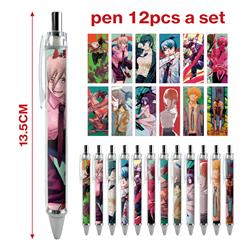 Chainsaw man anime pen 12pcs a set