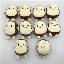 Creative bread anime keychain，price for a set ofr 10 pcs,11cm
