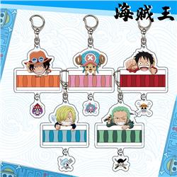 one piece anime keychain