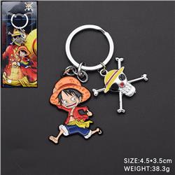 One piece anime keychain 4.5*3.5cm