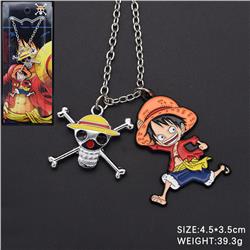 One piece anime necklace 4.5*3.5cm