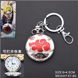 Naruto anime keychain&pocket-watch 6*4.5cm