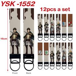 Attack on Titan anime keychain 12 pcs a set