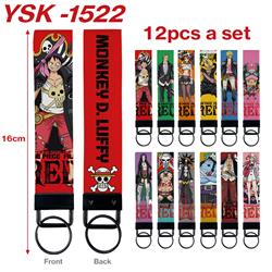 One piece anime keychain 12 pcs a set