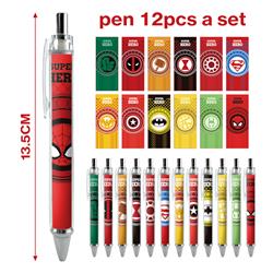 Superhero anime ball pen