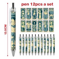 One piece anime ball pen