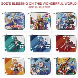 KonoSuba anime wallet 10*12*2.5cm