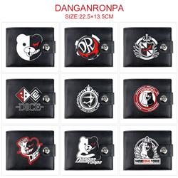 Danganronpa anime two fold short card bag wallet purse 22.5*13.5cm