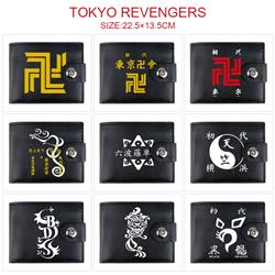 Tokyo Revengers anime two fold short card bag wallet purse 22.5*13.5cm