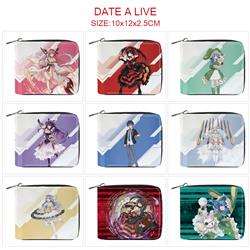 Date A Live anime wallet 10*12*2.5cm