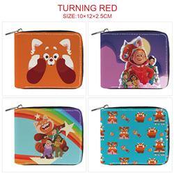 Turning Red anime wallet 10*12*2.5cm