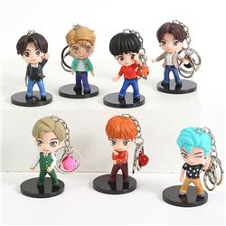 BTS anime Keychain price for a set 8cm