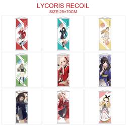 Lycoris Recoil anime wallscroll 25*70cm price for 5 pcs