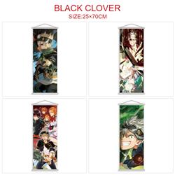 Black Clover anime wallscroll 25*70cm price for 5 pcs